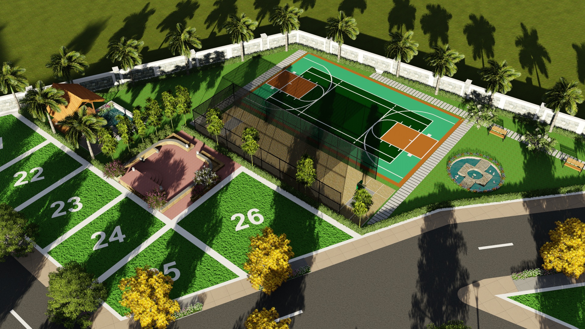 La Ville Township aerial view